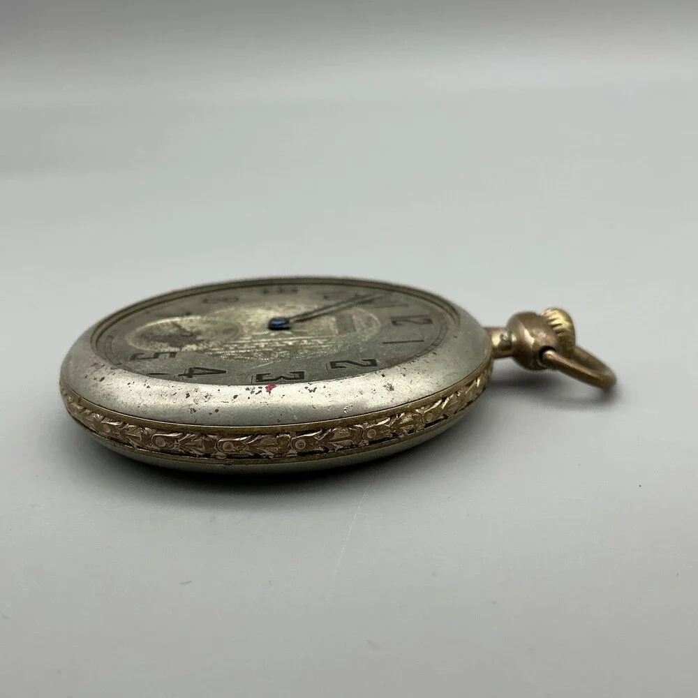 Vintage Elgin Pocket Watch Men 49mm Grade 291 16S Manual Wind Not Running